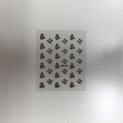 3D Sticker schwarz XF 166